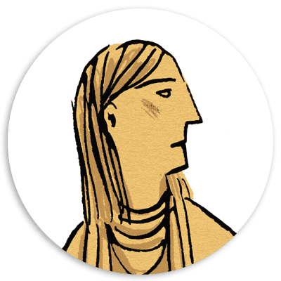 DaucusJB woman with straight long hair