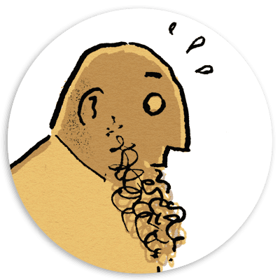 JotJB man with curly beard and bald